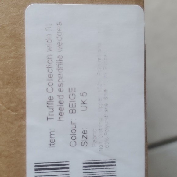 Soft pink wide fit heeled espadrille wedges - Picture 6 of 6